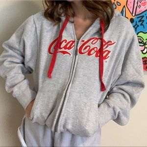 Brand New Coca Cola Zip Up Hoodie